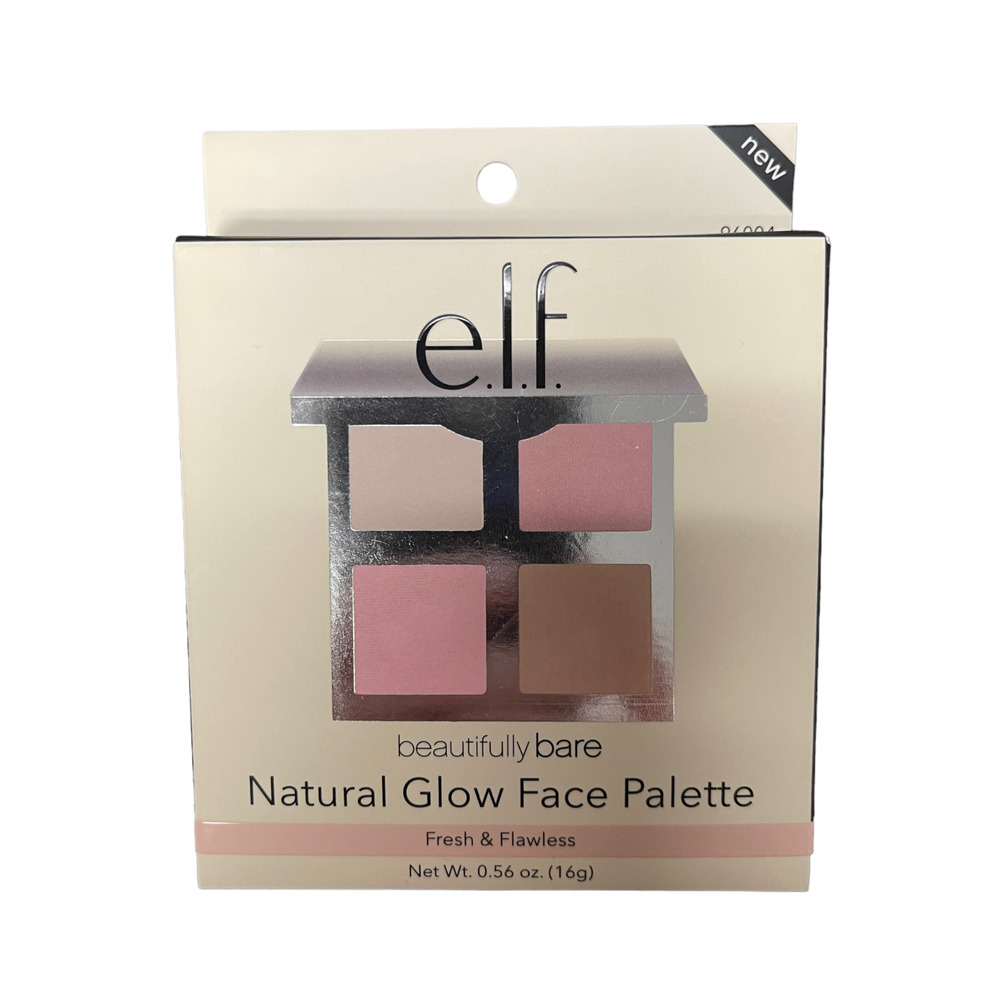 (LOT of 5) E.L.F. Beautifully Bare Natural Face Glow Palette Fresh & Flawless